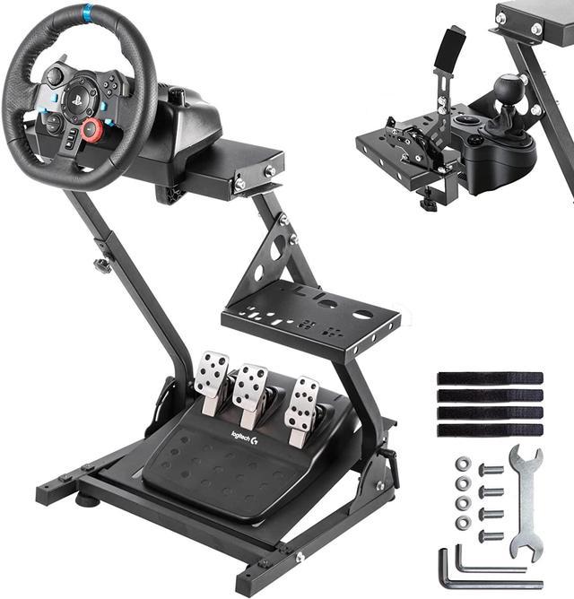 klæde Mappe Shinkan Minneer Racing Wheel Stand Height Adjustable with Upgrade Shift Lever for  Logitech G25, G27, G29, G920, G923, Thrustmaster TMX, T80, Gaming Steering  Simulator Cockpit Wheel and Pedals Not Included Nintendo DS Accessories -