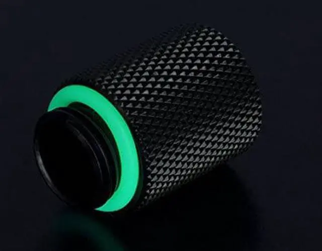 Alt view image 14 of 16 - Bitspower BP-MBWP-C61 G1/4" Matt Black IG1/4" Extender-20MM