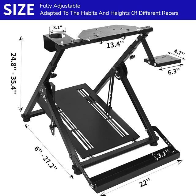 Dardoo X-Type Racing Steering Wheel Stand with Shifter Lever for