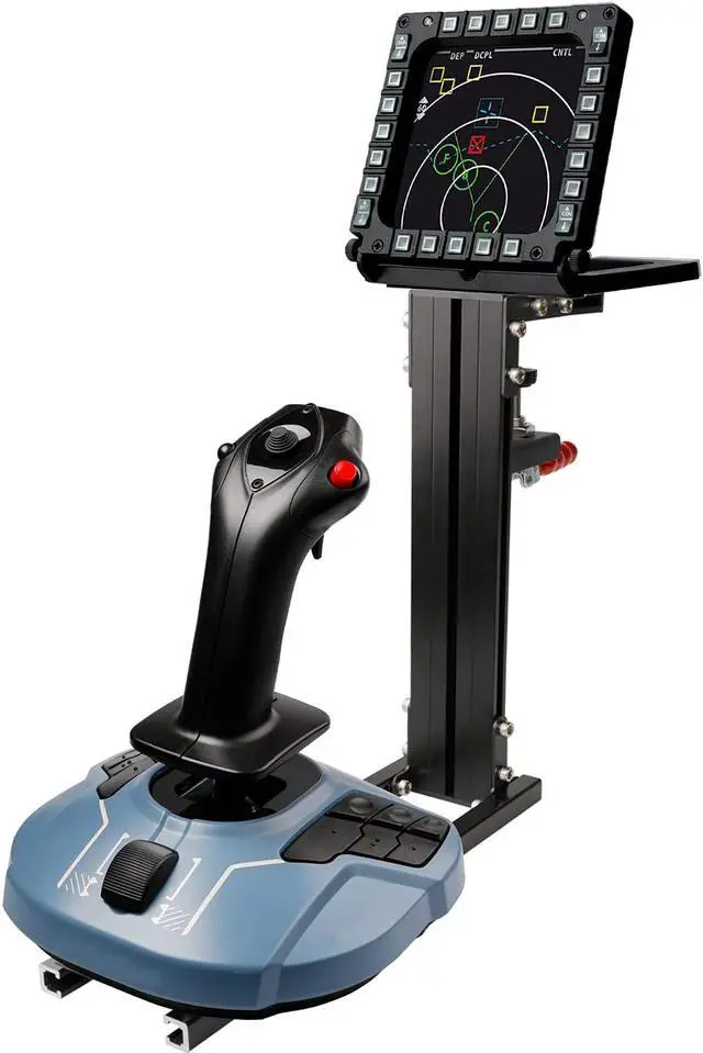 Alt view image 5 of 7 - HIKIG 2 Set Desk Mount Compatible with Thrustmaster HOTAS Warthog Joystick, Throttle and?HOTAS Also Support Other Flight Game Device - Black