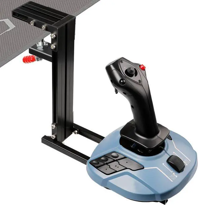 Alt view image 7 of 7 - HIKIG 2 Set Desk Mount Compatible with Thrustmaster HOTAS Warthog Joystick, Throttle and?HOTAS Also Support Other Flight Game Device - Black