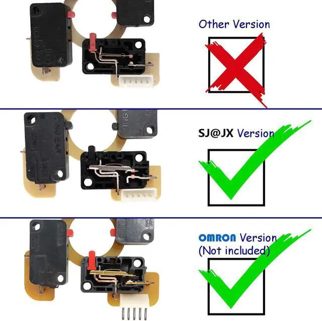 Alt view image 7 of 7 - SJ@JX Arcade Game Controller USB Encoder 2 Player Gamepad Microswitch Button 8way Joystick for Nintendo Switch PC PS3 Retropie Raspberry Pi MAME