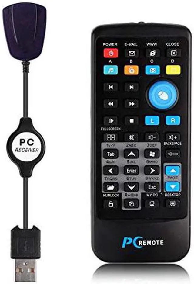 Alt view image 2 of 6 - Calvas 1pc Wireless Mouse Remote Controller USB Receiver IR Remote Control For Loptop PC Computer Center Windows