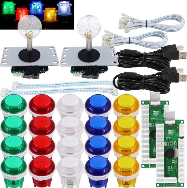 DIY Arcade Delay USB to PC Games 2 Players Joystick Game Kits