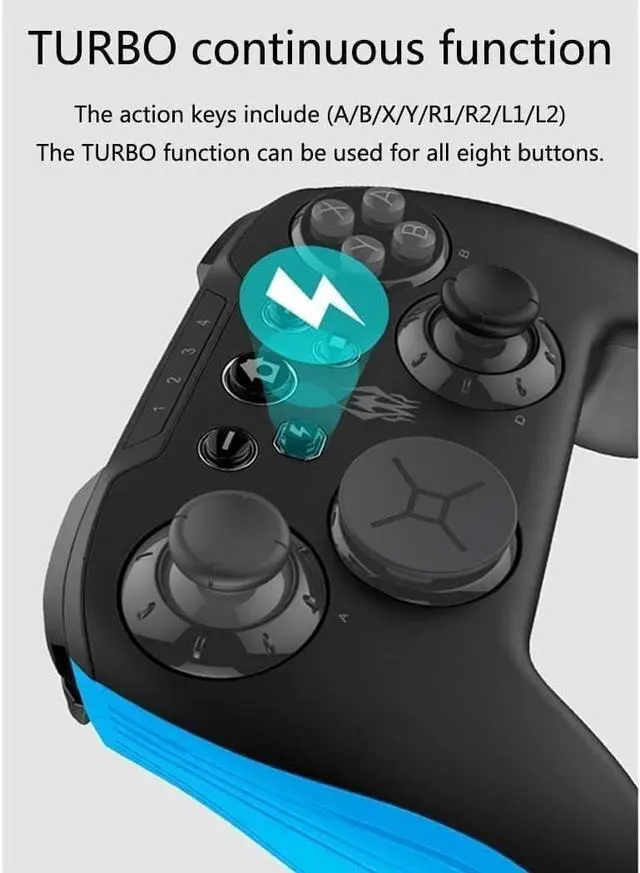 Alt view image 5 of 6 - RenminRoad Game Controller, Wireless Controller,Gamepad Game Controller Wireless Game Controller,RGB Lighting Gamepad. Support for Android,Tablet, TV Box, PC,Gamepad Controller