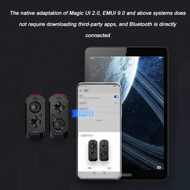 Alt view image 5 of 6 - RenminRoad Mobile Gamepad,Mobile Game Controller for Mobile Controller,Wireless Controller Joypads Left Right Wireless Bluetooth Gamepad Joystick Controller,for PC, USB Gaming Controller Compatible