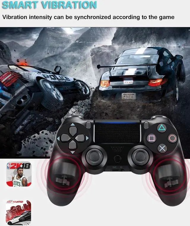 Alt view image 6 of 7 - LZW Bluetooth Controller Joystick Game Controller PS4 Controller Wireless Game Controller Bluetooth Game Board Game Board for PS3/Android Smartphone Computer Remote