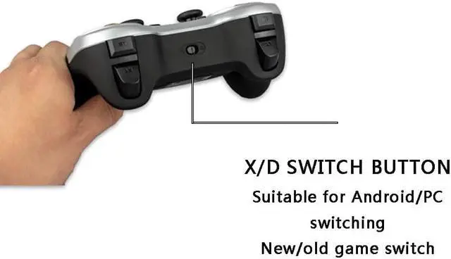 Alt view image 7 of 7 - Jusaburo Pc Controller Gamepad,Wireless Game Controller with Joystick,Computer Controller, Multiplayer Home Game Controller, for Multiple Platforms Video Games