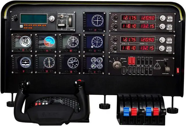 Main image of Flight Simulator Cockpit wheel stand pro flight simulator cockpit Kit - Pre-Cut Flight Sim Mounting Set - Compatible with Logitech, Saitek & Honeycomb Yokes, Throttle Panels   By DT