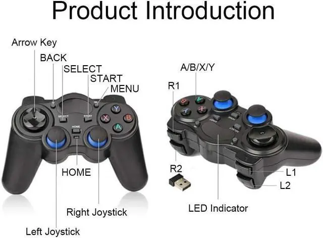 Alt view image 2 of 7 - BUYFUN Mobile Game Controller Wireless Game Controller Joystick Gamepad Gaming Handle Computer Game Controller for Android Tablet Phone PC Smart TV Network Set-Top Box PC360 Games