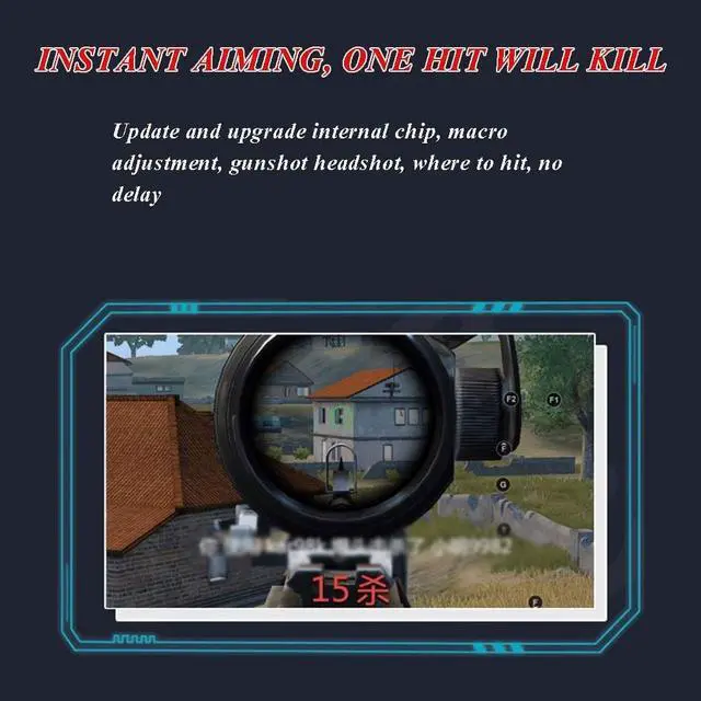 Alt view image 5 of 7 - NILINLEI Gamepad Controllers, Game Artifact Mobile Game Controller Game Controller PC Game Controller Game Physics Aid Bluetooth