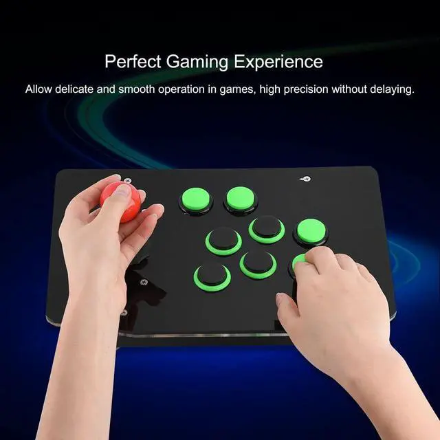 Alt view image 3 of 7 - Arcade Game Joystick Controller,USB Arcade Fighting Game Console Joystick No Delay Controller,USB PC Street Fighter Arcade Game Fighting Joystick Controller for PC Computer Games