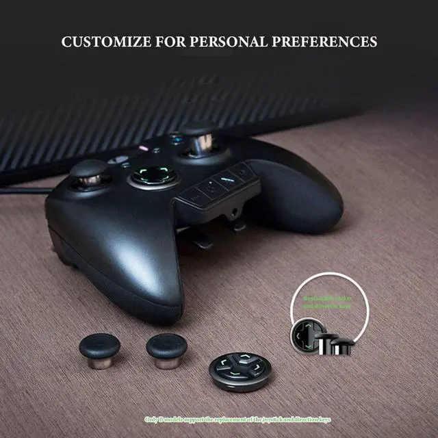 Alt view image 3 of 7 - Controllers Computer Game Controller Wired Game Controller Computer Game Aid Game Peripherals Colorful Game Controller PC Handle A, B Two Models (Color : Black(B), Size : 201510CM)