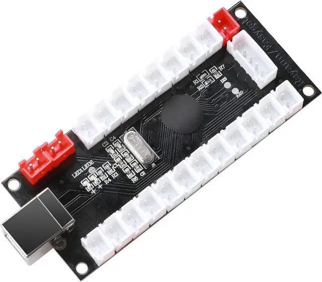 Alt view image 7 of 7 - 2 Player Zero Delay Generic Game Controller USB to Joystick for MAME & Raspberry Pi 1/2/3 RetroPie DIY Projects