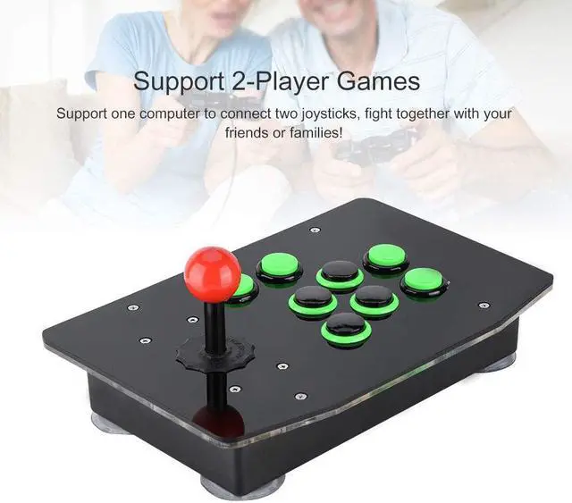 Alt view image 7 of 7 - Arcade Game Joystick Controller,USB Arcade Fighting Game Console Joystick No Delay Controller,USB PC Street Fighter Arcade Game Fighting Joystick Controller for PC Computer Games