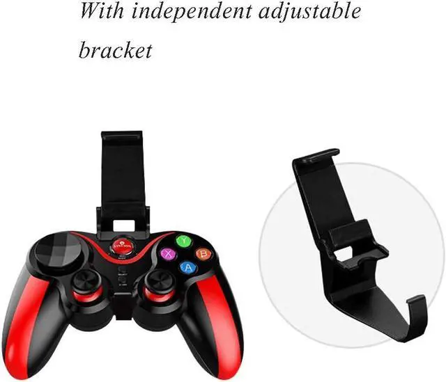Alt view image 4 of 7 - Gamepad Controllers Mobile Game Controller Game Controller Game Controller Game Physics Aid Bluetooth Wireless Controller Game Artifact Direct (Color : Red, Size : 1510.55.4cm)