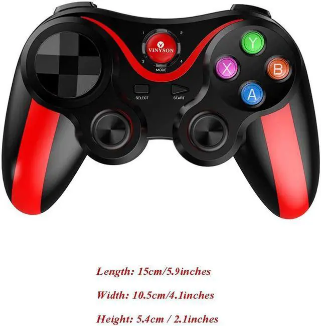 Alt view image 7 of 7 - Gamepad Controllers Mobile Game Controller Game Controller Game Controller Game Physics Aid Bluetooth Wireless Controller Game Artifact Direct (Color : Red, Size : 1510.55.4cm)