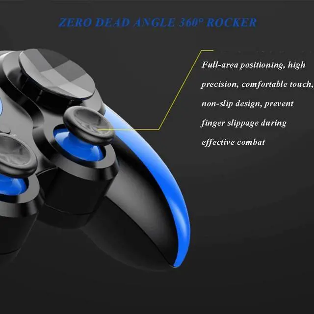 Alt view image 5 of 7 - Gamepad Controllers Mobile Game Controller Game Controller Game Controller Game Physics Aid Bluetooth Wireless Controller Game Artifact Direct (Color : Blue, Size : 1510.55.4cm)