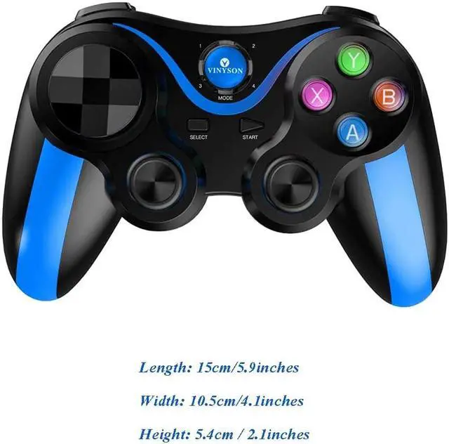 Alt view image 7 of 7 - Gamepad Controllers Mobile Game Controller Game Controller Game Controller Game Physics Aid Bluetooth Wireless Controller Game Artifact Direct (Color : Blue, Size : 1510.55.4cm)