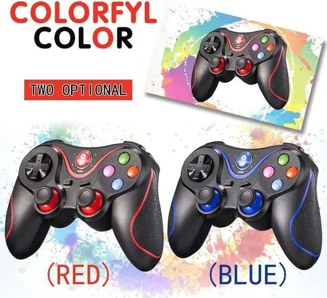 Alt view image 2 of 7 - Gamepad Controllers Mobile Game Controller Game Controller Game Controller Game Physics Aid Bluetooth Wireless Controller Game Artifact Direct (Color : Blue, Size : 1510.55.4cm)