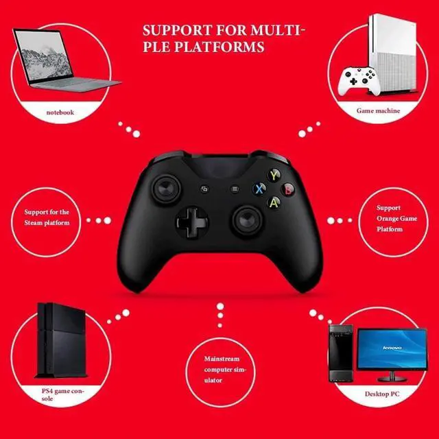 Alt view image 5 of 7 - NILINLEI Controllers Bluetooth Game Controller Computer Game Controller Game Physical Peripherals Wireless Controller Wireless Game Controller Computer Game Controller