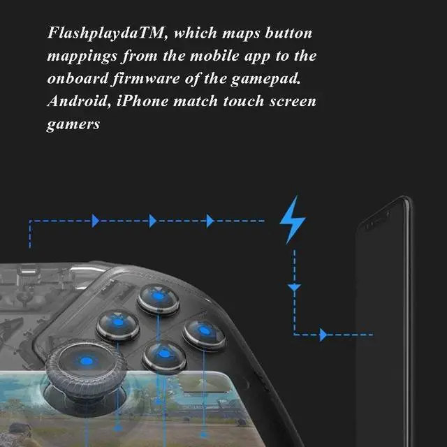 Alt view image 6 of 7 - NILINLEI Controllers Bluetooth Game Controller Computer Game Controller Mobile Game Controller Wireless Game Controller Smart TV Game Controller