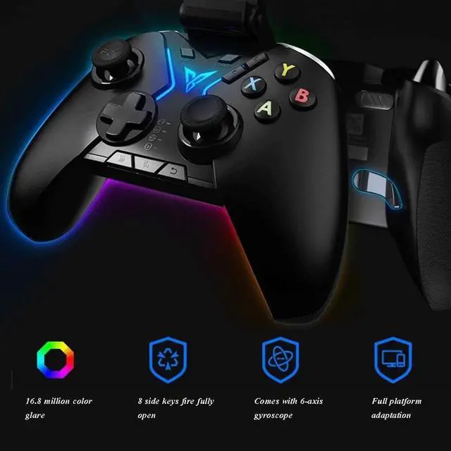Alt view image 3 of 7 - NILINLEI Controllers Bluetooth Game Controller Computer Game Controller Mobile Game Controller Wireless Game Controller Smart TV Game Controller