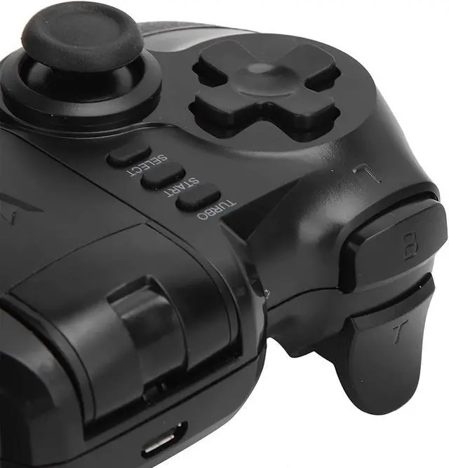 Alt view image 4 of 7 - Mxzzand Wireless Bluetooth Game Controller Game ABS Wireless Game Controller Controller for Smart Phone /Tablet/TV /PC /PS3 Game Console(Black)