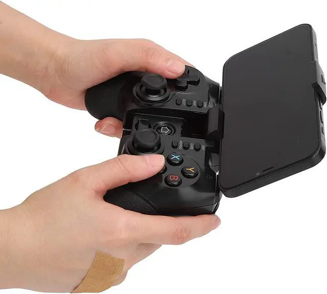 Alt view image 6 of 7 - Mxzzand Wireless Bluetooth Game Controller Game ABS Wireless Game Controller Controller for Smart Phone /Tablet/TV /PC /PS3 Game Console(Black)