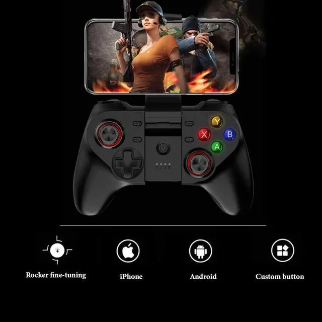 Alt view image 5 of 7 - NILINLEI Controllers Bluetooth Wireless Game Controller Mobile Game Physics Aid Mobile Game Artifact Game Controller Bracket