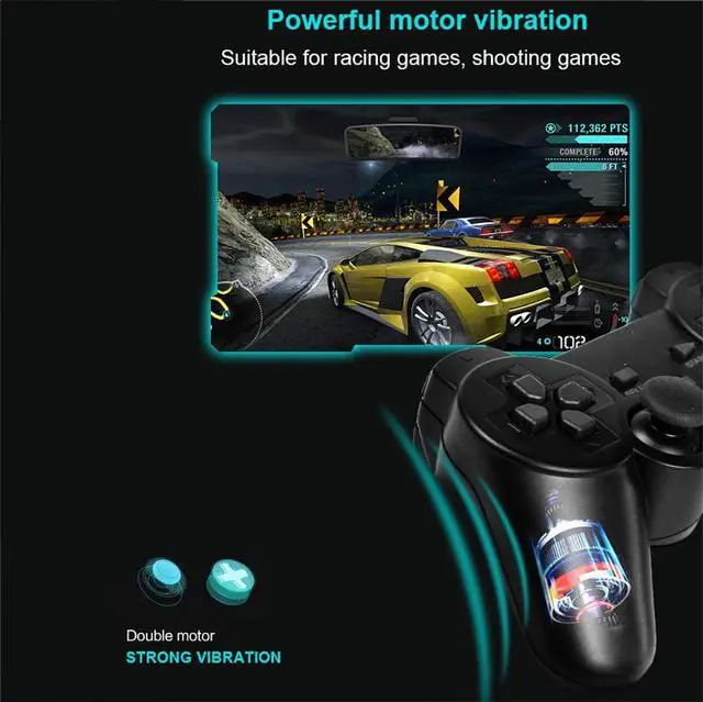 Alt view image 2 of 7 - Wireless Controller, Mobile Game Controller, Game Joystick, Compatible Wireless Controller Remote Game Controller, Ps3 TV Box Joystick for Android 2.4G
