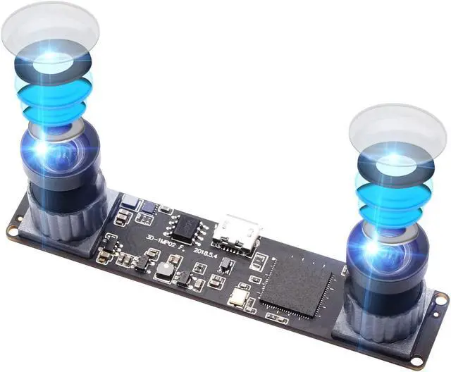 Main image of Synchronized Dual Lens Stereo USB Camera 1.3MP HD 960P Webcam 3D VR Web Camera Module with 1/3 CMOS OV9715 Sensor Mini Industrial USB2.0 Web cam for Android,Linux,Windows,Raspberry PI