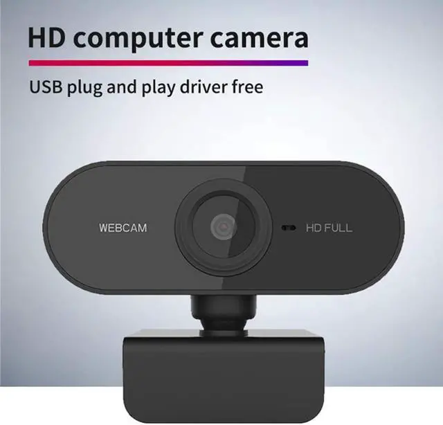 Alt view image 3 of 7 - Webcam Sansnail, Fixed PC Webcam, PC Camera with Full HD 1080P Microphone