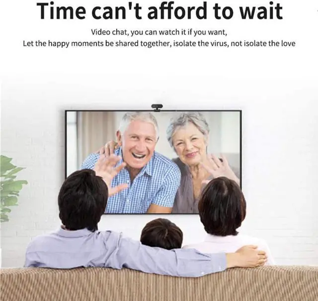 Alt view image 5 of 7 - Webcam Sansnail, Fixed PC Webcam, PC Camera with Full HD 1080P Microphone