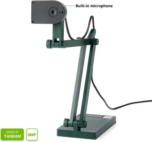 Alt view image 6 of 7 - Ipevo v4K Ultra High Definition Portable USB Document Camera for Classrooms Teacher PageStay Bundle With HogoR Lens Cleaning Cloth—Mac OS,Windows,Chromebook Compatible for Live Demo,Web Conferencing