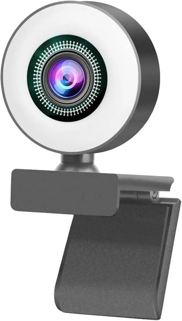 Main image of Aibesy 1080P Full HD Webcam AF Web Camera Built in Adjustable Ring Light Auto Focus Microphone USB Computer Camera Plug and Play for PC Desktop Laptop Video Calling Conferencing Live