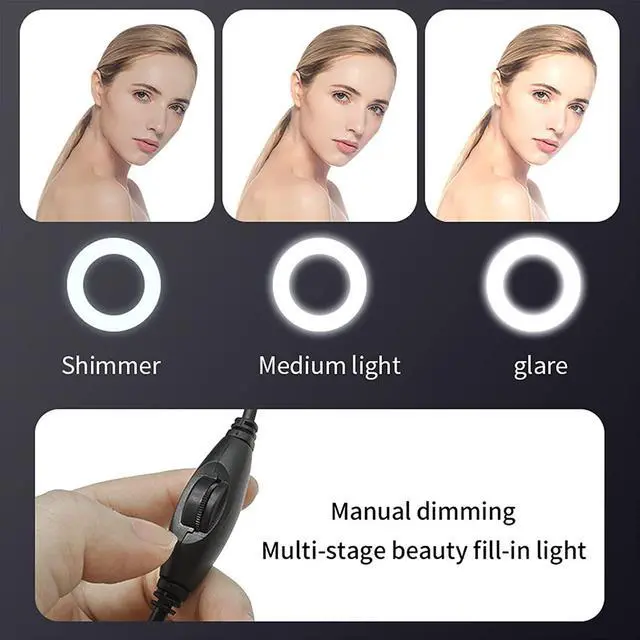 Alt view image 7 of 7 - Aibesy 1080P Full HD Webcam AF Web Camera Built in Adjustable Ring Light Auto Focus Microphone USB Computer Camera Plug and Play for PC Desktop Laptop Video Calling Conferencing Live