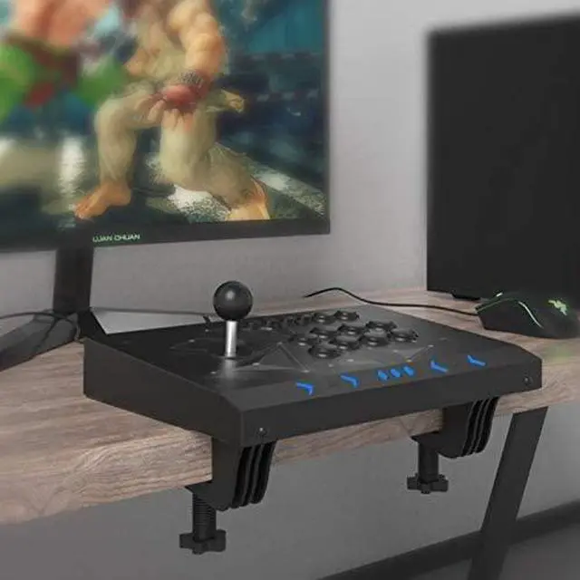 Alt view image 2 of 7 - Fight Stick, 2 players PC Street Fighter Video Game Controller Fighting Joystick for PC, Nintendo Switch, NEOGEO Mini, NeoGeo Pro, PS3,Raspberry Pi, PS Classic, Android