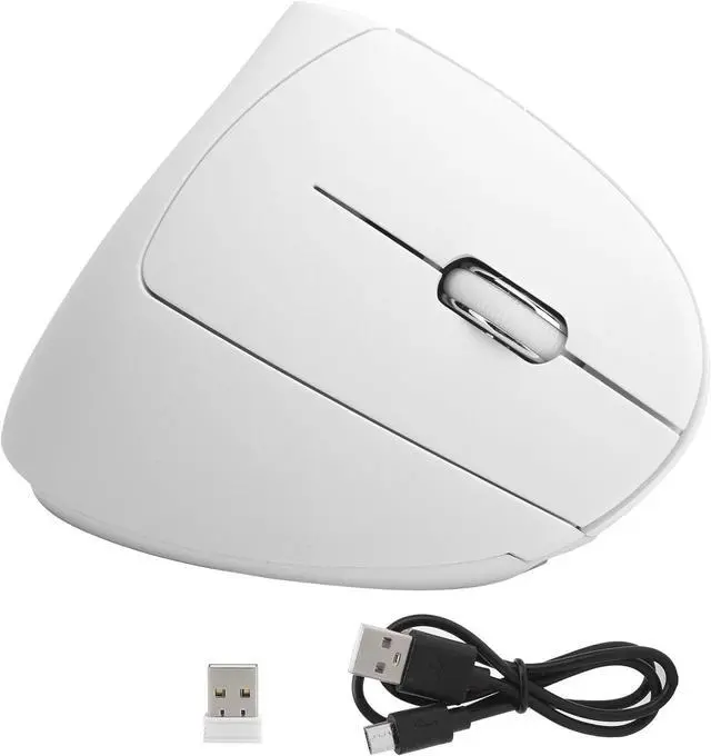 Main image of Ergonomic Mouse Wireless Vertical Mouse RGB Backlit Mouse 2.4ghz Optical Mouse with 6 Buttons for Laptop PC Desktop Notebook Computer Mouse /206 (Color : White)