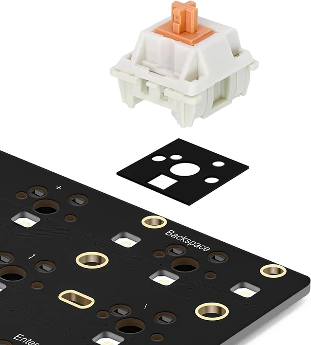 Alt view image 2 of 7 - RUNJRX IXPE Switch Pads, 0.5mm PCB Foam for 61/64/87/100/104/108 Hot Swap Keyboard - 120Pcs