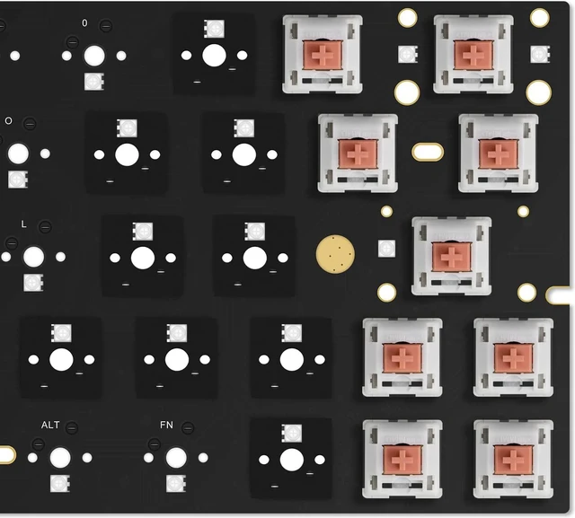 Alt view image 7 of 7 - RUNJRX IXPE Switch Pads, 0.5mm PCB Foam for 61/64/87/100/104/108 Hot Swap Keyboard - 120Pcs