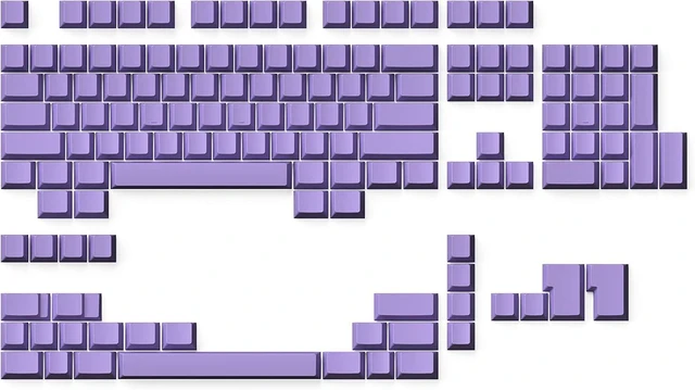 Main image of Ranked Blank Premium Keycap Set | 1.4 mm Thick PBT | Cherry Profile for Mechanical Keyboard (Lavender, 139 Keys)