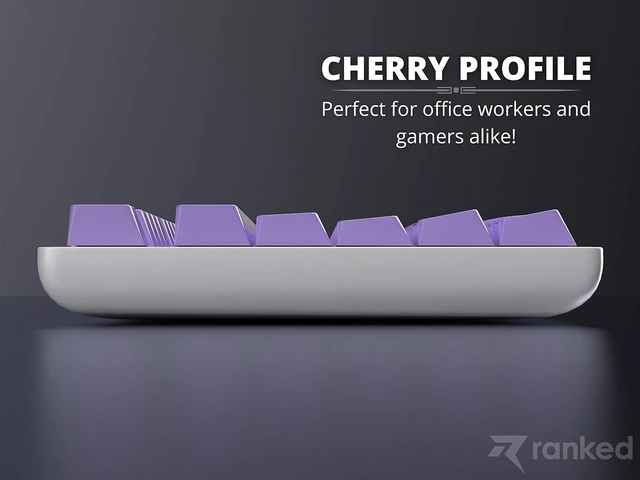 Alt view image 4 of 7 - Ranked Blank Premium Keycap Set | 1.4 mm Thick PBT | Cherry Profile for Mechanical Keyboard (Lavender, 139 Keys)