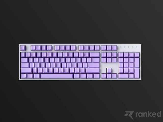 Alt view image 7 of 7 - Ranked Blank Premium Keycap Set | 1.4 mm Thick PBT | Cherry Profile for Mechanical Keyboard (Lavender, 139 Keys)