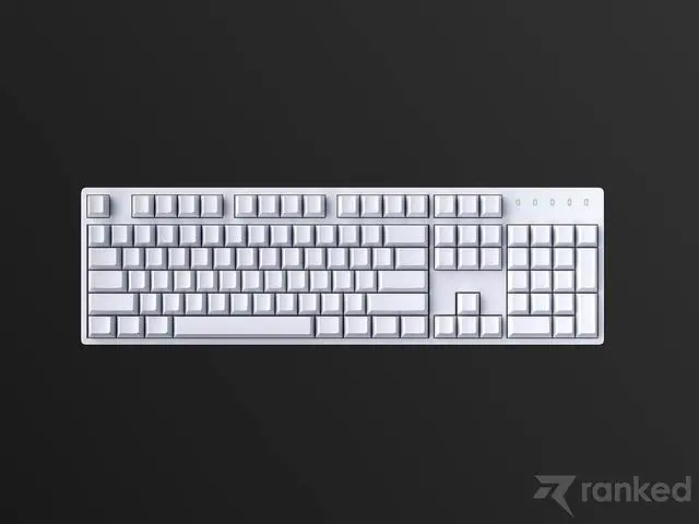 Alt view image 6 of 6 - Ranked Blank Premium Keycap Set | 1.4 mm Thick PBT | Cherry Profile for Mechanical Keyboard (White, 139 Keys)