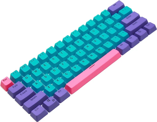 Main image of WHYSP Backlit Keycaps 60% for GK61 60 Percent Keyboard OEM Profile PBT Key Cap Replacement 6.25U Space Bar
