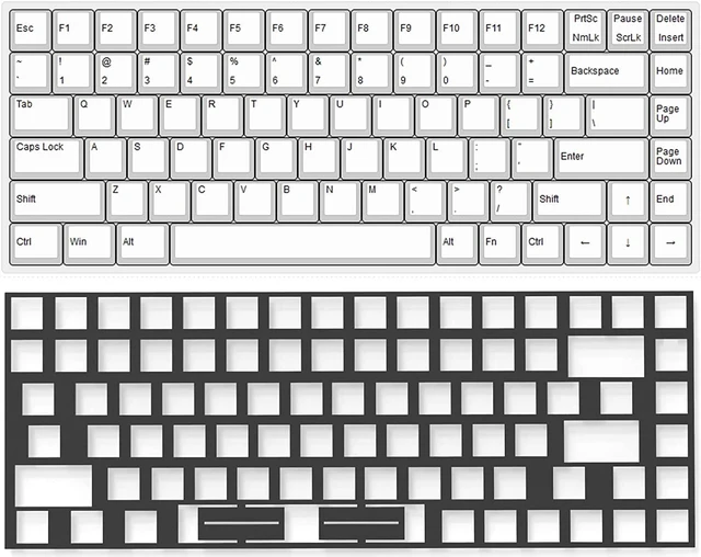 Alt view image 3 of 7 - Poron Keyboard Accessories: 84 Layout PCB Foam, 120 Switch Pads, Sound Dampeners for Custom Mechanical Keyboards
