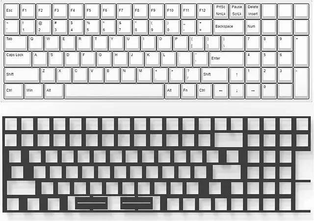 Alt view image 3 of 7 - Poron PCB Foam 96 Layout, Switch Pads 120Pcs and Sound Dampeners for Custom Keyboard