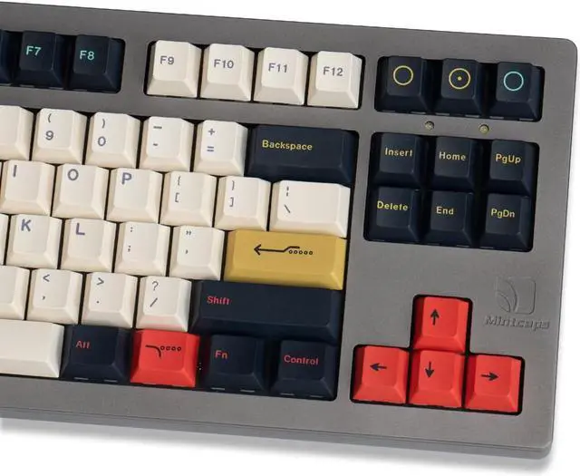 Alt view image 2 of 7 - Metropolis Keycaps 129 Keys Dye Sub Cherry Profile Keycaps Set Fit foe 61/64/87/104/108 Cherry Mx Switches Mechanical Keyboard