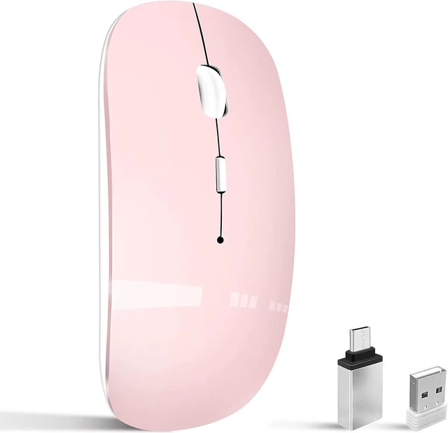 Main image of Wireless Mouse for Laptop Cpmputer,Bluetooth Mouse for MacBook,Pink